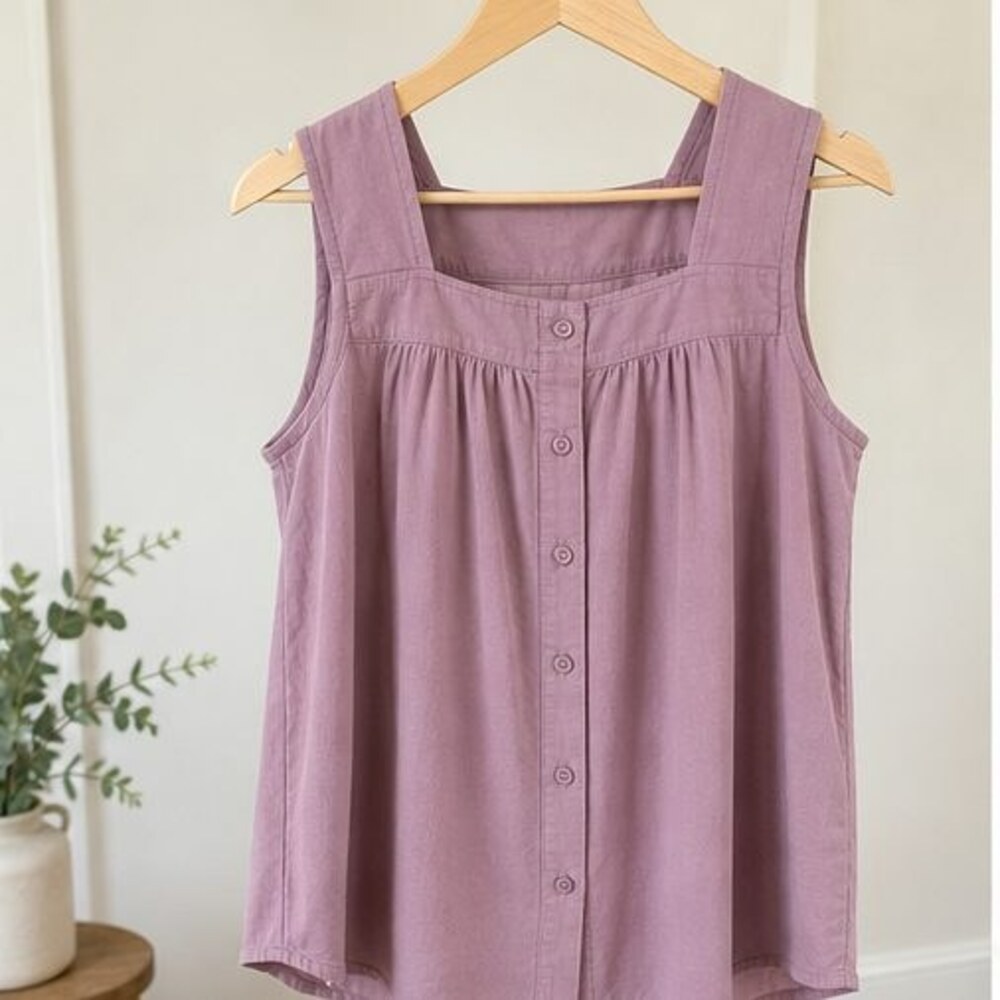 Mauve Tie Neck Blouse